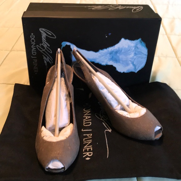 Donald J. Pliner Shoes - Donald J Pliner Cork Open Toe Sling Backs NIB